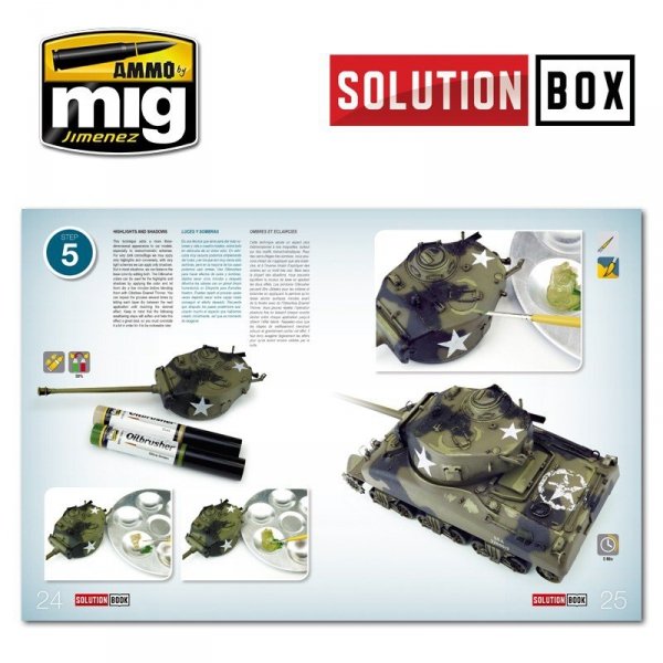 AMMO of Mig Jimenez 6500 WWII AMERICAN ETO SOLUTION BOOK (Multilingual)