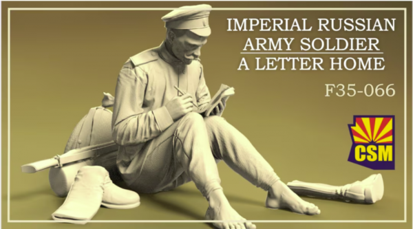 Copper State Models F35-066 Imperial Russian Army Soldier a letter home 1/35