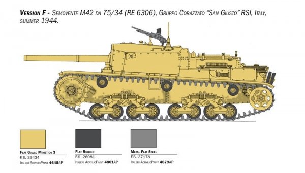 Italeri 6584 Semovente M42 da 75/34 1/35