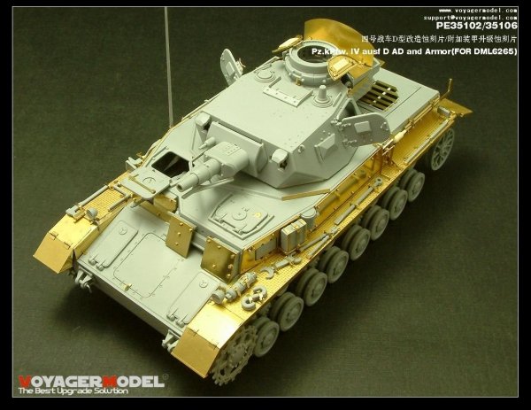 Voyager Model PE35106 Pz.kPfw. IV ausf D AD Armor 1/35