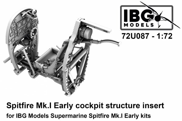 IBG 72U087 Spitfire Mk.I Early cockpit structure insert 1/72