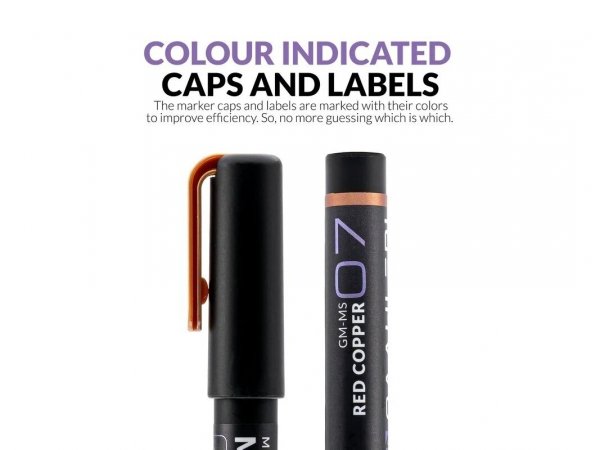 Gaahleri GM-MS07 Metallic Series Markers Red Copper