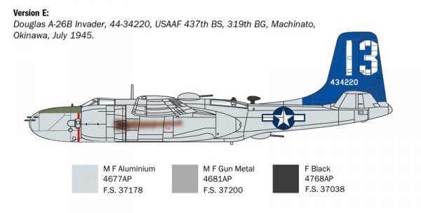Italeri 1274 A-26 B INVADER 1/72