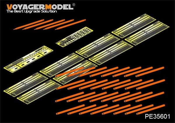 Voyager Model PE35601 Modern Russian BM-21 Rocket Lauchers(40PCES)&amp;Rockets(5PCES) For TRUMPETER 01013 1/35