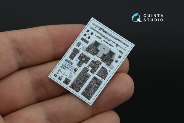Quinta Studio QDS-48474 A-10C 3D-Printed coloured Interior on decal paper (GWH) (Small version) 1/48
