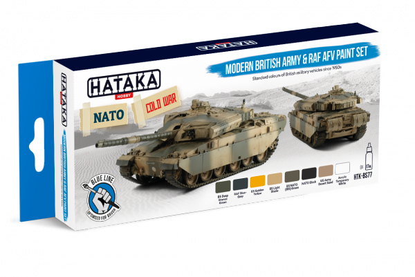 Hataka HTK-BS77 Modern British Army &amp; RAF AFV paint set (8x17ml)