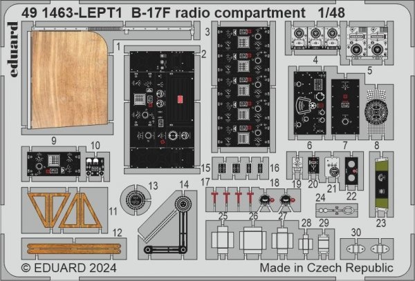 Eduard BIG49427 B-17F alternate nose (frame X) PART I EDUARD 1/48