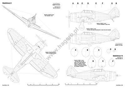Kagero 7122 Republic P-43 Lancer EN/PL