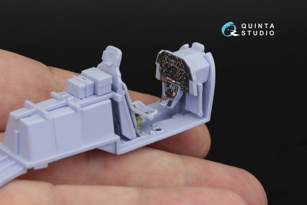 Quinta Studio QD48254 P-51D Late 3D-Printed &amp; coloured Interior on decal paper ( Airfix ) 1/48