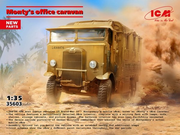 ICM 35603 Monty's Office Caravan 1/35