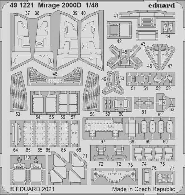Eduard 491221 Mirage 2000D KINETIC 1/48