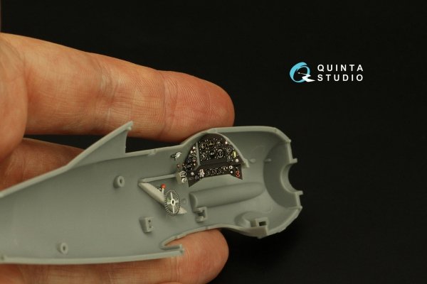 Quinta Studio QD48402 Gloster Gladiator MKII 3D-Printed &amp; coloured Interior on decal paper (I Love Kit) 1/48