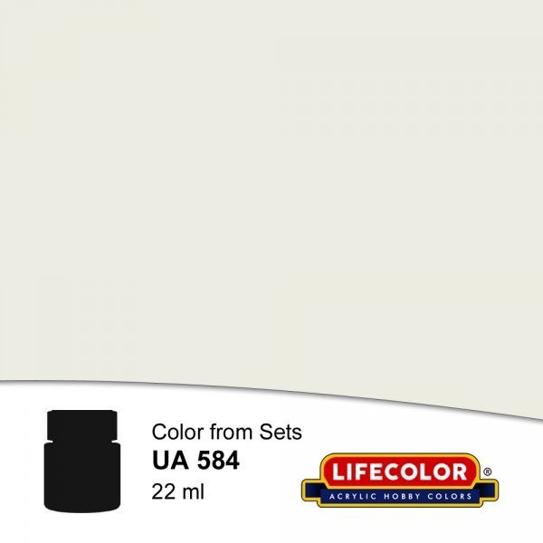 Lifecolor UA584 Acrylic Aircraft Colors Insigna White FS37875 22ml