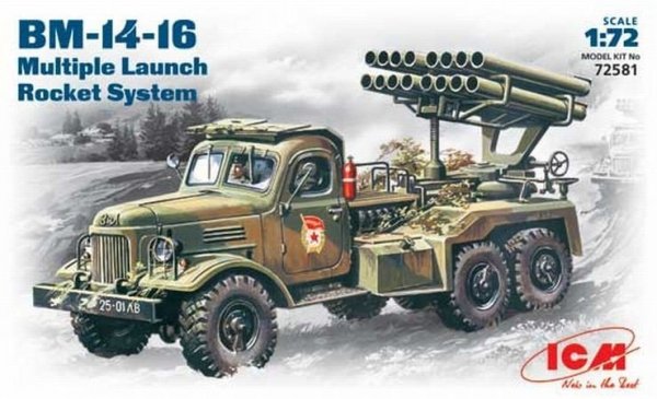 ICM 72581 BM-14-16, Multiple Launch Rocket System on ZiL-157 base (1:72)