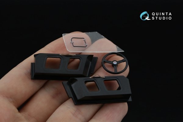 Quinta Studio QDS-24025 Ford GT40 Mark II 3D-Printed &amp; coloured Interior on decal paper (Fujimi) (Small version) 1/24