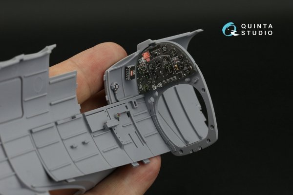 Quinta Studio QD24009 Spitfire Mk.IXc 3D-Printed &amp; coloured Interior on decal paper (Airfix) 1/24