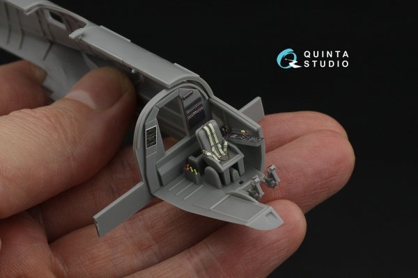 Quinta Studio QD72081 He 111 P/H 3D-Printed &amp; coloured Interior on decal paper (Hasegawa) 1/72