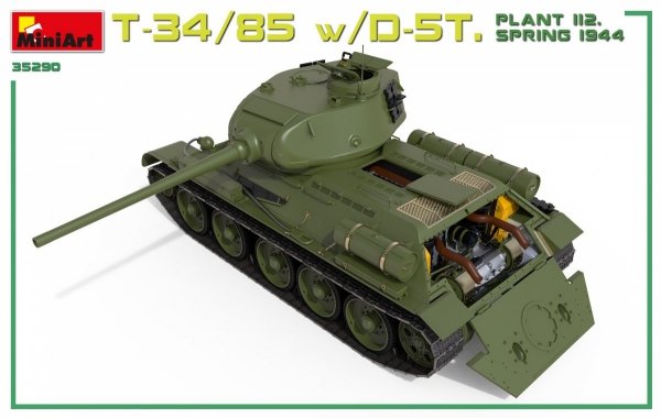 Miniart 35290 T-34/85 w/D-5T. PLANT 112. SPRING 1944. INTERIOR KIT 1/35