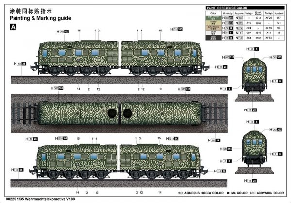Trumpeter 00225 Wehrmachtslokomotive V188 1/35