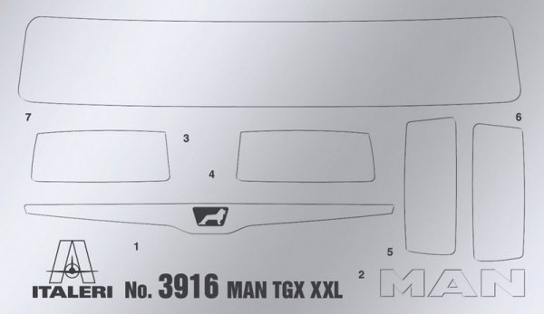 Italeri 3916 MAN TGX XXL D38 (1:24)