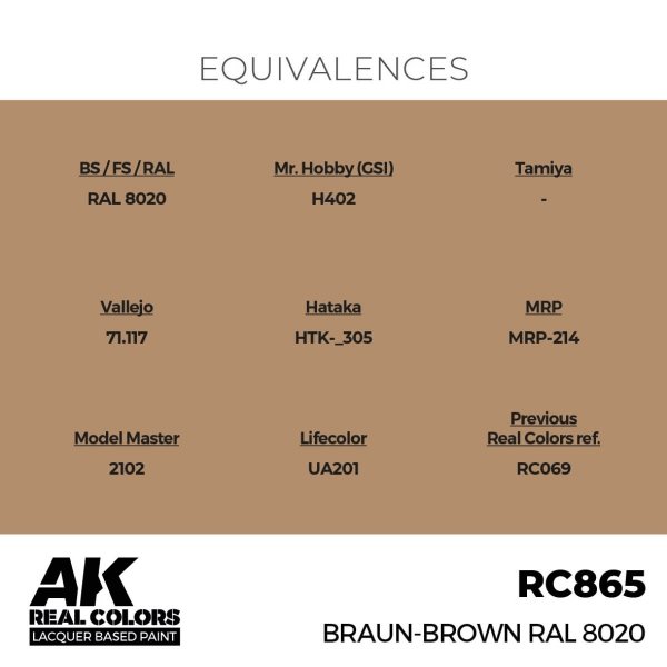 AK Interactive RC865 Braun-Brown RAL 8020 17 ml