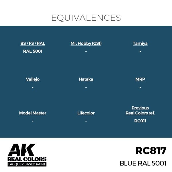 AK Interactive RC817 Blue RAL 5001 17 ml