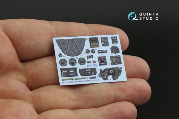 Quinta Studio QD48256 Swordfish Mk.II 3D-Printed &amp; coloured Interior on decal paper ( Tamiya ) 1/48