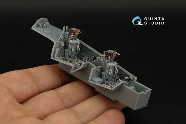 Quinta Studio QD48395 F-14A 3D-Printed &amp; coloured Interior on decal paper (Hobby Boss) 1/48