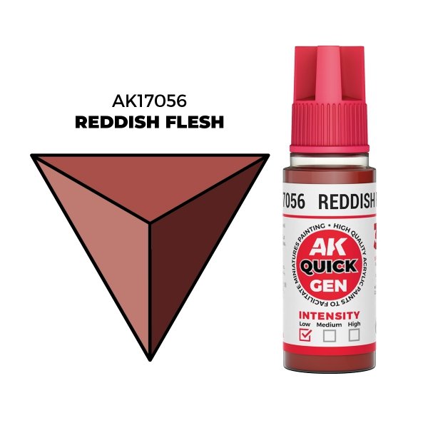 AK Interactive AK17056 REDDISH FLESH – QUICK GEN COLOR 18ml