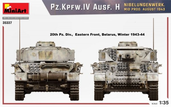 MiniArt 35337 Pz.Kpfw.IV Ausf. H NIBELUNGENWERK. MID PROD. AUGUST 1943 1/35