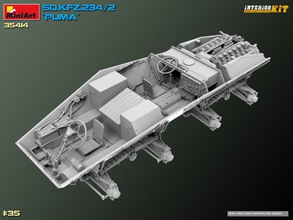 MiniArt 35414 Sd.Kfz. 234/2 PUMA. INTERIOR KIT 1/35