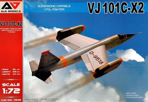 A&amp;A Models 7202 VJ101C-X2 Supersonic-Capable VTOL fighter 1/72