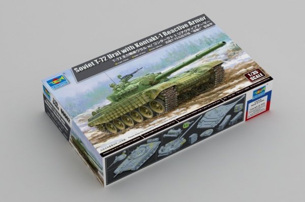 Trumpeter 09602 Soviet T-72 Ural with Kontakt-1 Reactive Armor 1/35