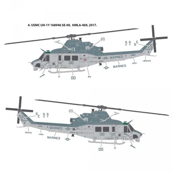 Academy 12138 USMC UH-1Y Venom Utility Helicopter 1/35