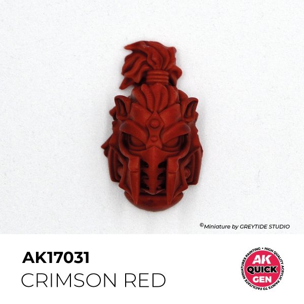 AK Interactive AK17031 CRIMSON RED – QUICK GEN COLOR 18ml