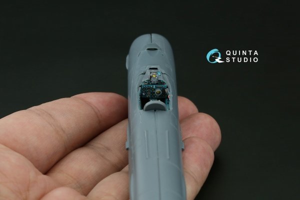 Quinta Studio QD+72240 MiG-21bis late 3D-Printed &amp; coloured Interior on decal paper ( Eduard )( with 3D-printed resin parts ) 1/72