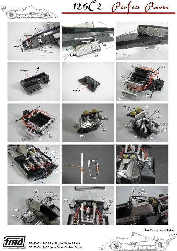 KA Models FE-20003 126C2 SAN MARINO PERFECT PARTS for Fujimi 1/20