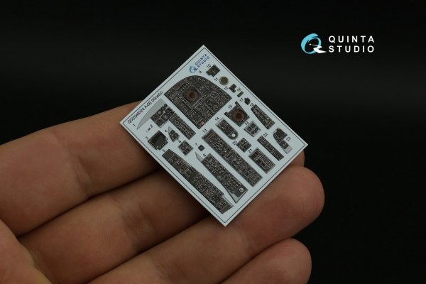 Quinta Studio QD48324 A-6E 3D-Printed coloured Interior on decal paper (Kinetic) 1/48