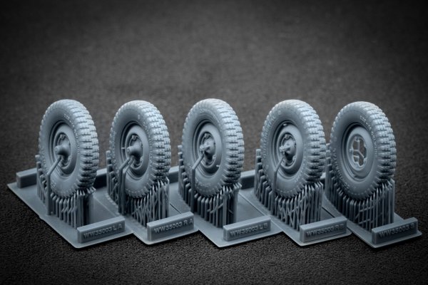 ScaleX WW 35003 Kubelwagen type 82 Ordinary wheel set (for Meng, Tamiya) 1/35