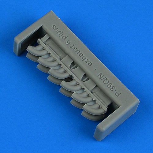 Quickboost QB49205 P-39Q/N Airacobra exhaust - 6 pipes (for ARMA HOBBY) 1/48