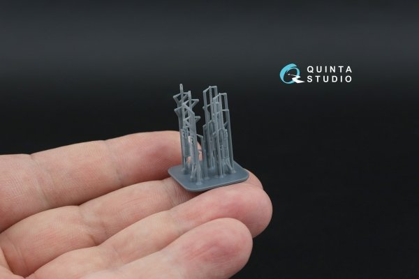 Quinta Studio QT72051 Browning .50 AN_M2 (fixed) Machine Gun, 4 pcs (for all kits) 1/72