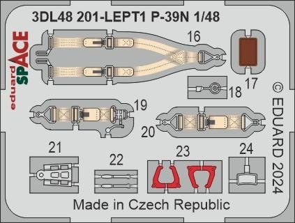 Eduard 3DL48201 P-39N SPACE ARMA HOBBY 1/48