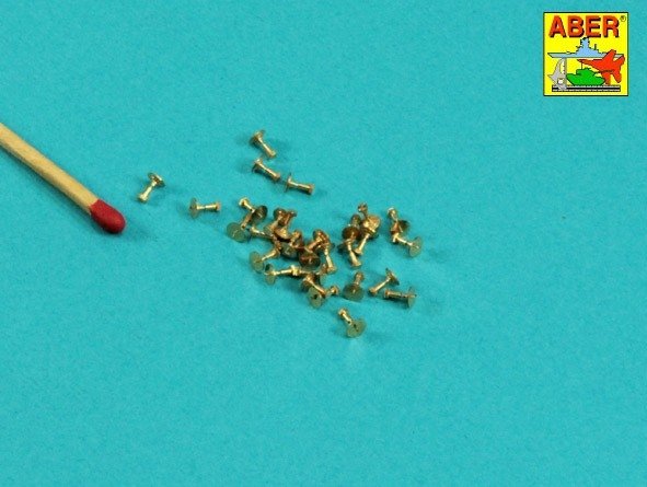 Aber 16113 Turned Hexagonal bolts (1,34x1,60mm) x 30 pcs