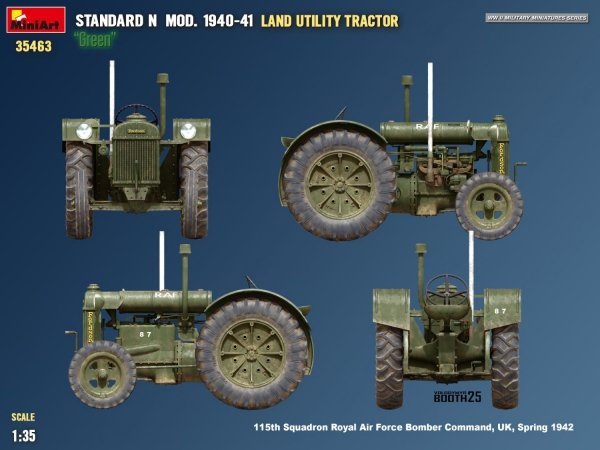 Mini Art 35463 Land Utility Tractor Standard N “Green” Mod. 1940-41 1/35