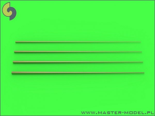 Master SM-350-089 Set of universal tapered masts No1 (length = 100mm each, diameters = 0,3/1,2mm; 0,4/1,5mm; 0,5/1,8mm; 0,6/2mm) 1:350