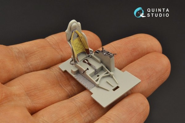 Quinta Studio QD48230 Fiat CR.42 3D-Printed &amp; coloured Interior on decal paper (Italeri) 1/48
