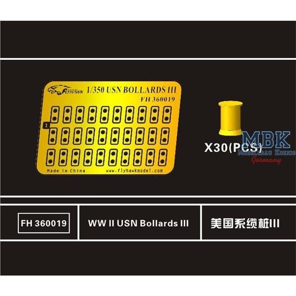 Flyhawk FH360019 WWII USN Bollards III (30 Pcs.) 1/350