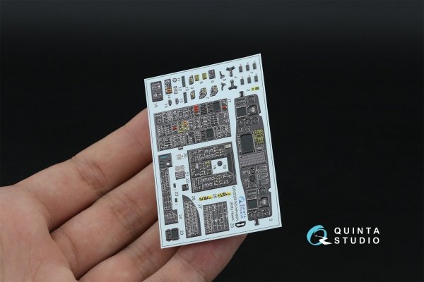 Quinta Studio QD35165 HH-60H Rescue Hawk 3D-Printed &amp; coloured Interior on decal paper (Kitty Hawk) 1/35