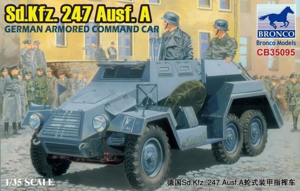 Bronco CB35095 GERMAN Sd.Kfz.247Ausf.A ARMORED COMMAND CAR (1:35)