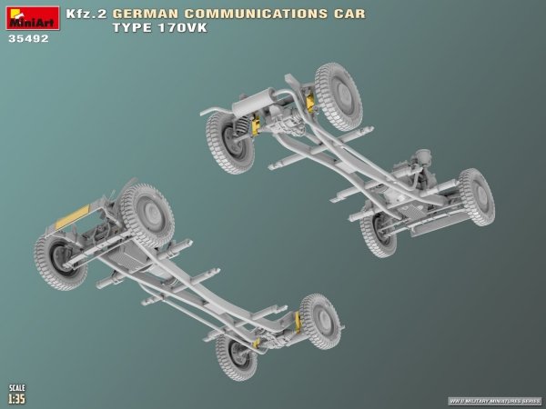 Mini Art 35492 Kfz.2 German Communications Car Type 170VK 1/35